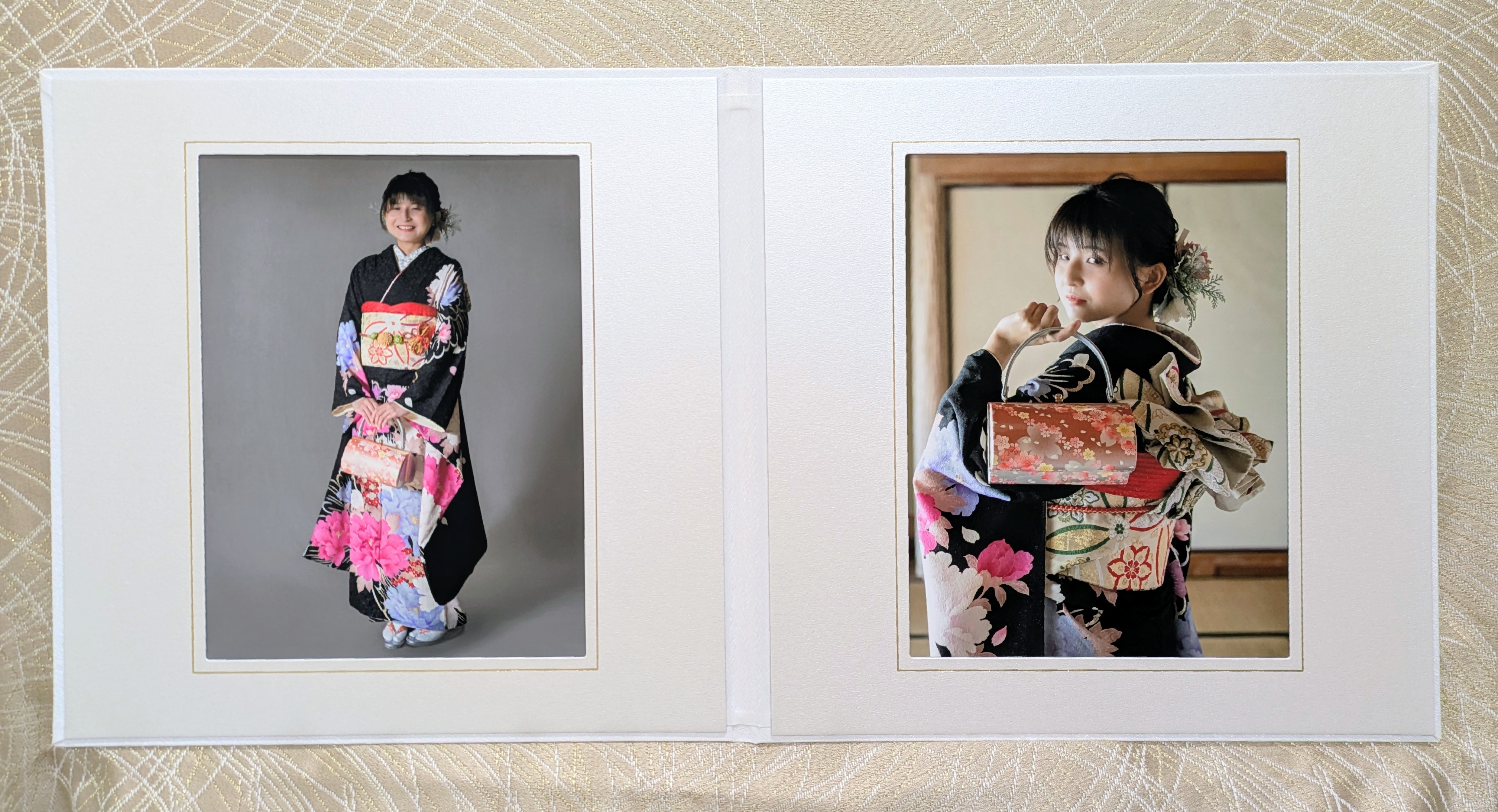 六切写真台紙の仕上がりイメージ